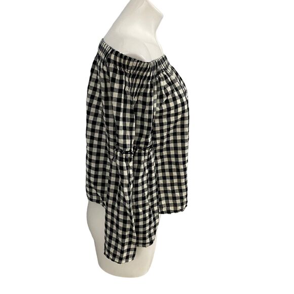 Who What Wear Top Womens Medium Gingham Summer Country Picnic Farm Ranch BBQ - Picture 8 of 14